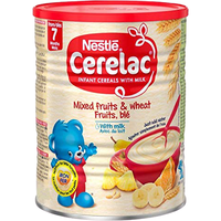 Case of 24 - Nestle Cerelac Mixed Fruits Wheat With Milk - 400 Gm (14 Oz) [50% Off]
