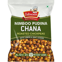 Case of 24 - Jabsons Roasted Chana Nimboo Pudina - 150 Gm (5.29 Oz)