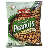 Case of 24 - Jabsons Roasted Peanuts Nimboo Pudina - 140 Gm (4.94 Oz)