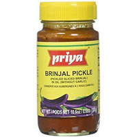 Case of 24 - Priya Brinjal Pickle No Garlic - 300 Gm (10 Oz)