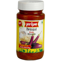 Case of 24 - Priya Brinjal With Garlic Picklie - 300 Gm (10 Oz)