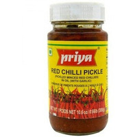 Case of 24 - Priya Red Chilli Pickle With Garlic - 300 Gm (10.58 Oz)