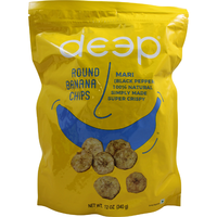 Case of 15 - Deep Round Banana Chips Mari Black Pepper - 340 Gm (12 Oz)