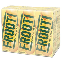 Case of 6 - Frooti Mango Tetra Pack 6 Pack - 6 X 200 Ml (6.76 Fl Oz) [50% Off]