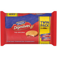 Case of 9 - Mcvitie's Digestives The Original Twin Pack - 360 Gm (1.9 Lb)
