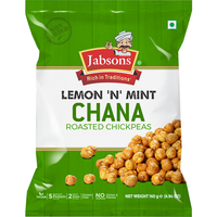 Case of 24 - Jabsons Lemon N Mint Chana Roasted Chickpeas - 140 Gm (4.94 Oz)