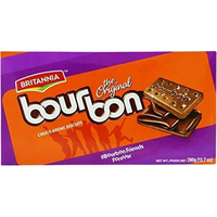 Case of 24 - Britannia Bourbon Cookies - 13.7 Oz (390 Gm)