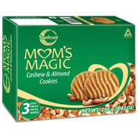 Case of 36 - Sunfeast Mom's Magic Cashew & Almond Cookies - 250 Gm (8.8 Oz) [Fs]