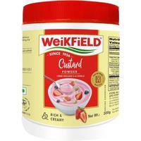 Case of 24 - Weikfield Custard Powder Strawberry - 300 Gm (10.5 Oz) [50% Off]