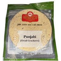 Case of 40 - Shreeji Punjabi Urad Crackers Papad - 200 Gm (7.05 Oz)