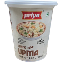 Case of 12 - Priya Quick Upma Cup - 80 Gm (2.82 Oz)