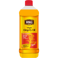 Case of 10 - Rkg Virgin Gingelly Sesame Oil - 1 L (33.8 Fl Oz)