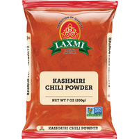 Case of 20 - Laxmi Kashmiri Chili Powder - 200 Gm (7 Oz)
