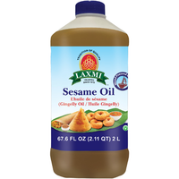 Case of 6 - Laxmi Sesame Gingelly Oil - 2 L (67.6 Fl Oz)