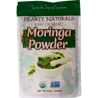 Case of 6 - Hearty Naturals Organic Moringa Powder - 8 Oz (226 Gm) [50% Off]