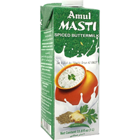 Case of 12 - Amul Masti Spiced Buttermilk - 1 L (33.8 Fl Oz)