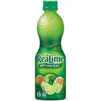 Case of 6 - Realime 100% Lime Juice - 15 Oz (443 Ml)