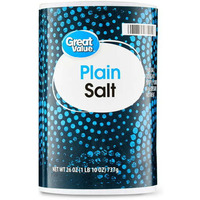 Case of 8 - Great Value Plain Salt - 26 Oz (737 Gm)