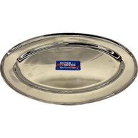 Case of 6 - Super Shyne Oval Plate - 8.5 Inch X 14 Inch