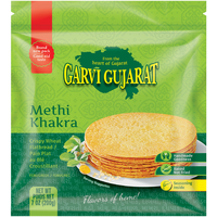 Case of 20 - Garvi Gujarat Methi Khakra - 7 Oz (200 Gm) [50% Off]