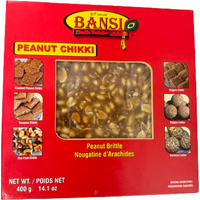 Case of 24 - Bansi Peanut Chikki - 14.1 Oz (400 Gm)