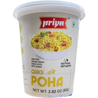 Case of 12 - Priya Quick Poha Cup - 80 Gm (2.82 Oz)