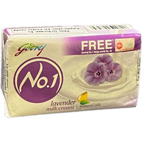 Case of 12 - Godrej No1 Lavender & Milk Cream Soap - 95 Gm (3.32 Oz)