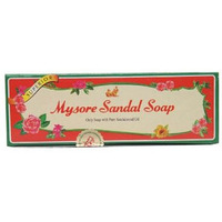Case of 10 - Mysore Sandal Soap 3 Bath Size - 450 Gm (11 Oz)