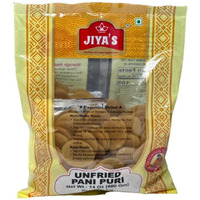 Case of 10 - Jiya's Unfried Pani Puri Ready To Fry With Masala - 400 Gm (14 Oz)