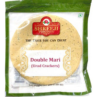 Case of 40 - Shreeji Double Mari Urad Crackers Papad - 200 Gm (7.05 Oz)