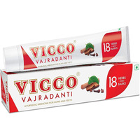 Case of 20 - Vicco Vajradanti Herbal Toothpaste - 100 Gm (3.53 Oz)