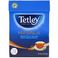 Case of 12 - Tetley Tea Bag Masala 72 Bags - 5 Oz (144 Gm)
