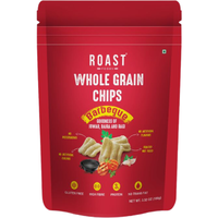 Case of 12 - Roast Foods Whole Grain Chips Barbeque - 100 Gm (3.52 Oz)