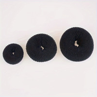 Hair Bun Maker - 3 Pc Black