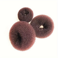 Hair Bun Maker - 3 Pc Brown