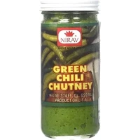 Nirav Green Chili Chutney (7.74 oz bottle)