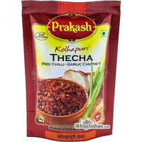 Prakash Kolhapuri Thecha Red Chilli - Garlic Chutney (100 gms pouch)