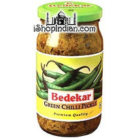 Bedekar Green Chili Pickle (400 gm bottle)