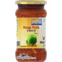 Ashoka Mango Pickle in Olive Oil (10.5 oz bottle)