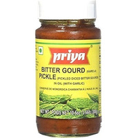 Priya Bitter Gourd (Karela) Pickle with Garlic (300 gm bottle)