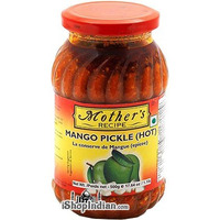 Mother's Recipe Mango Pickle (Hot) (17.64 oz bottle)