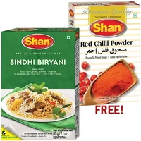 Shan Sindhi Biryani Spice Mix + Red Chilli Powder FREE! (Limit 3) (65 gm box)