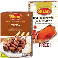 Shan Tikka Mix + Red Chilli Powder FREE! (Limit 3) (50 gm box)