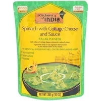 Kitchens of India Palak Paneer - Spinach with Cottage Cheese and Sauce (Ready-to-Eat) (10 oz box)