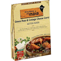 Kitchens of India Mutter Paneer - Green Peas & Cottage Cheese Curry (Ready-to-Eat) (10 oz box)
