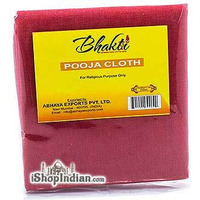 Bhakti Pooja Cloth - Red (1 cloth)