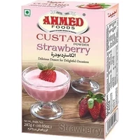 Ahmed Custard Powder - Strawberry Flavor (10.5 oz box)