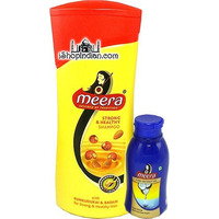 Meera Strong & Healthy Shampoo with Kunkudukai (Aritha) & Badam (Almond) (340 ml bottle)