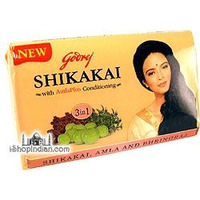 Godrej Shikakai Soap with AmlaPlus Conditioning (for hair) (75 gm bar)