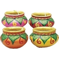 Jungle Matki Diya - 4 pack (#91219) (4 diyas)